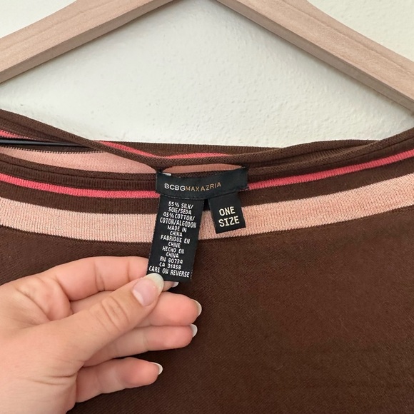 BCBGMaxazria Striped Silk Cape - Picture 2 of 4